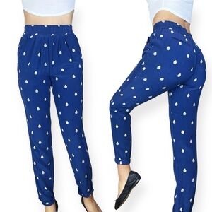 Alcêe for Barneys Co-Op 100% Silk Penguin Print Pants Size XS